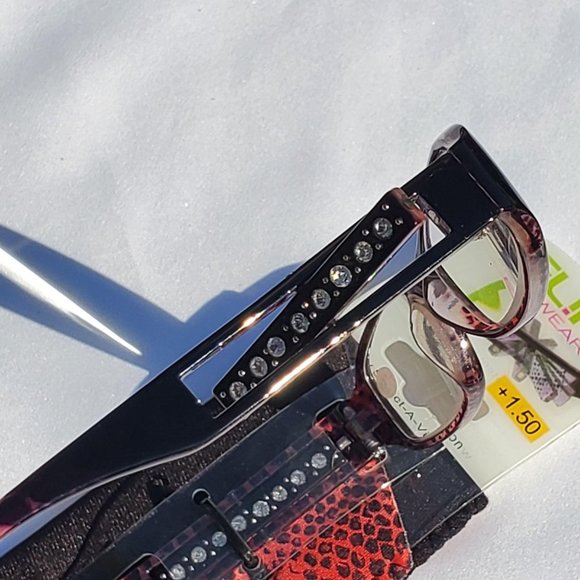 Flip Eyewear Readers +1.50 Black/Red - Picture 7 of 7